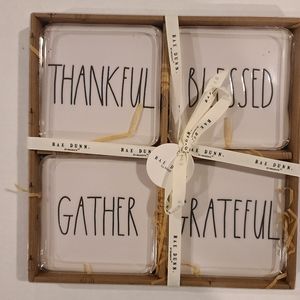 Rae Dunn Autumn Coaster Set